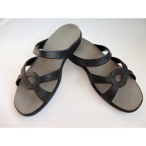 Crocs Meleen Twist Sandals Women’s - Grey and Black